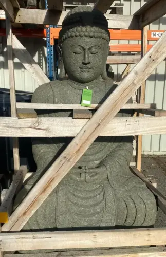 Product image of the product “Sitting buddha, Japanese, 150 cm height, natural stone ”